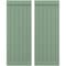 Ekena Millwork Americraft 6-Board Exterior Wood Joined Board-n-Batten Shutters w/ End Batten, ARW103BB621X41TGH, PR ARW103BB621X41TGH - alternate 1